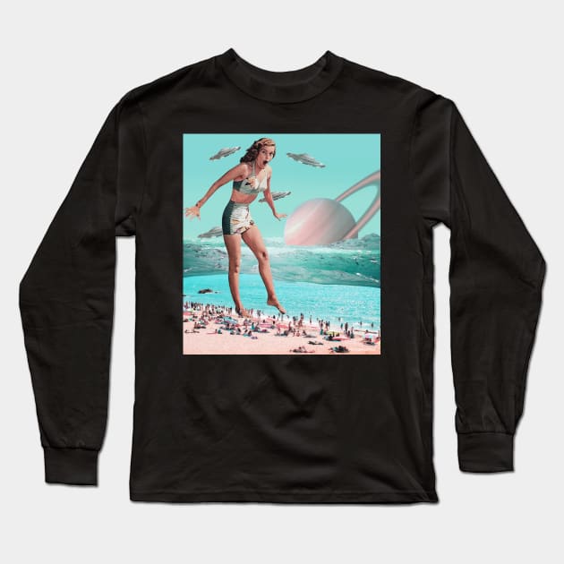 Testing the Waters Long Sleeve T-Shirt by cosmiceden